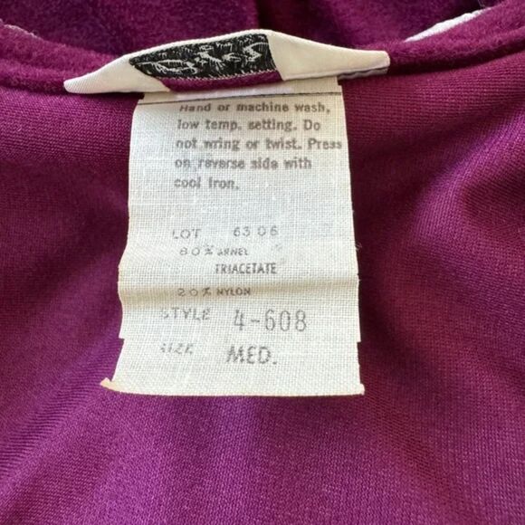 Vintage 70s Witchy Dark Academia Maxi Dress - Velvet Feel, Lace Collar, Boho - Picture 9 of 10